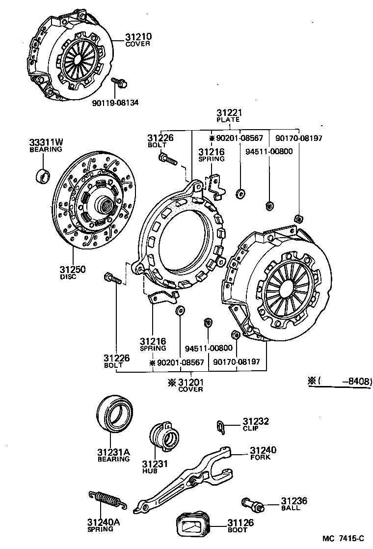  TOYOACE |  CLUTCH RELEASE FORK
