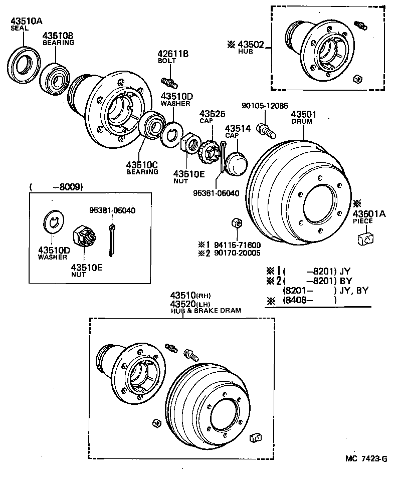  TOYOACE |  FRONT AXLE HUB