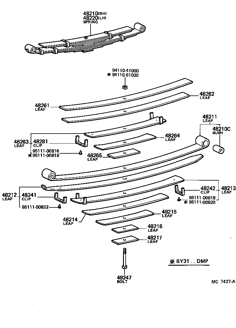  TOYOACE |  REAR SPRING SHOCK ABSORBER