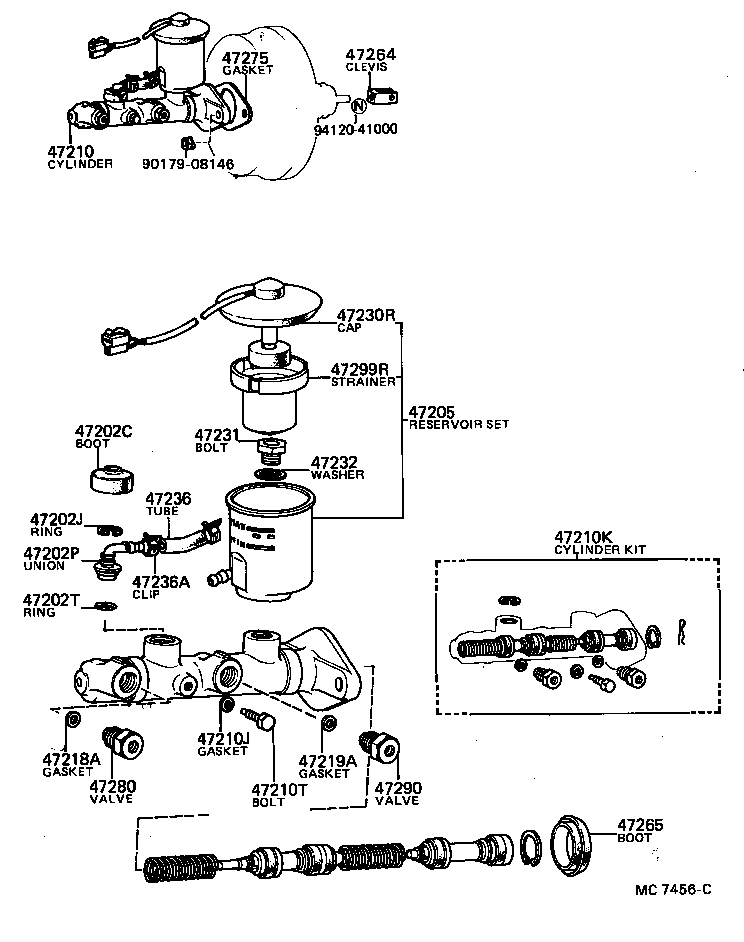  MARK 2 |  BRAKE MASTER CYLINDER