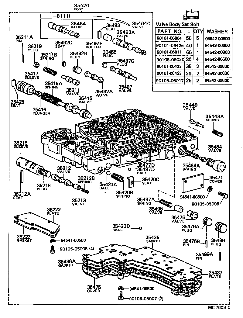  MARK 2 |  VALVE BODY OIL STRAINER ATM
