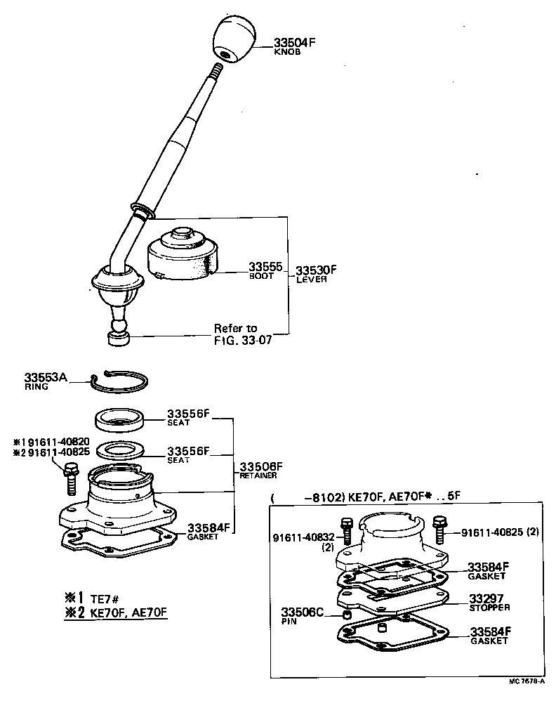  SPRINTER |  SHIFT LEVER RETAINER