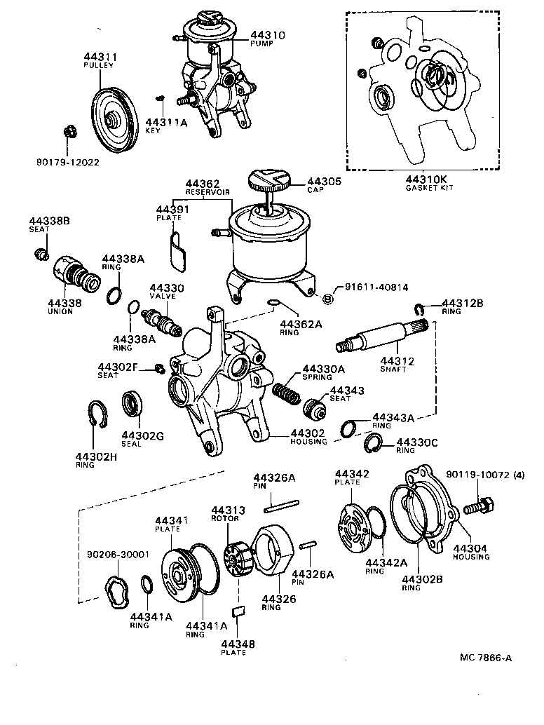  SPRINTER |  VANE PUMP RESERVOIR POWER STEERING