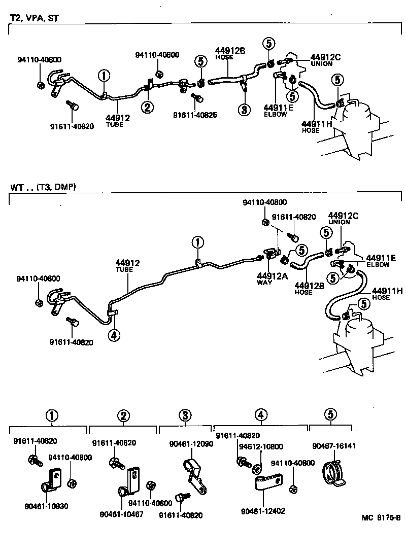  TOYOACE |  EXHAUST BRAKE TUBE CLAMP