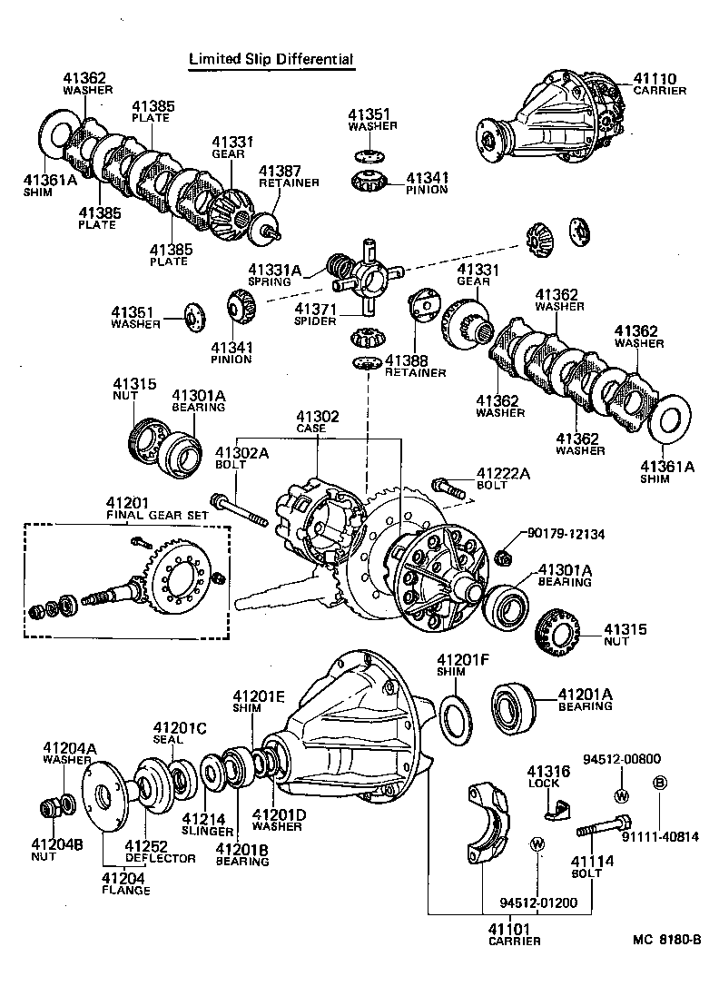  LAND CRUISER S T H T |  REAR AXLE HOUSING DIFFERENTIAL