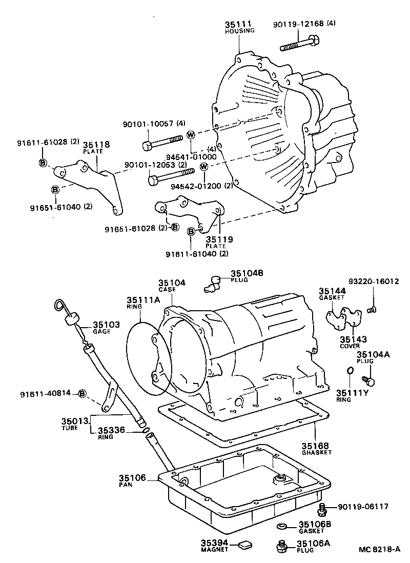  SPRINTER |  TRANSMISSION CASE OIL PAN ATM