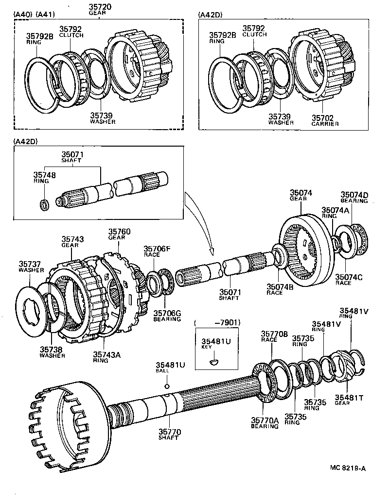  SPRINTER |  PLANETARY GEAR REVERSE PISTON COUNTER GEAR ATM