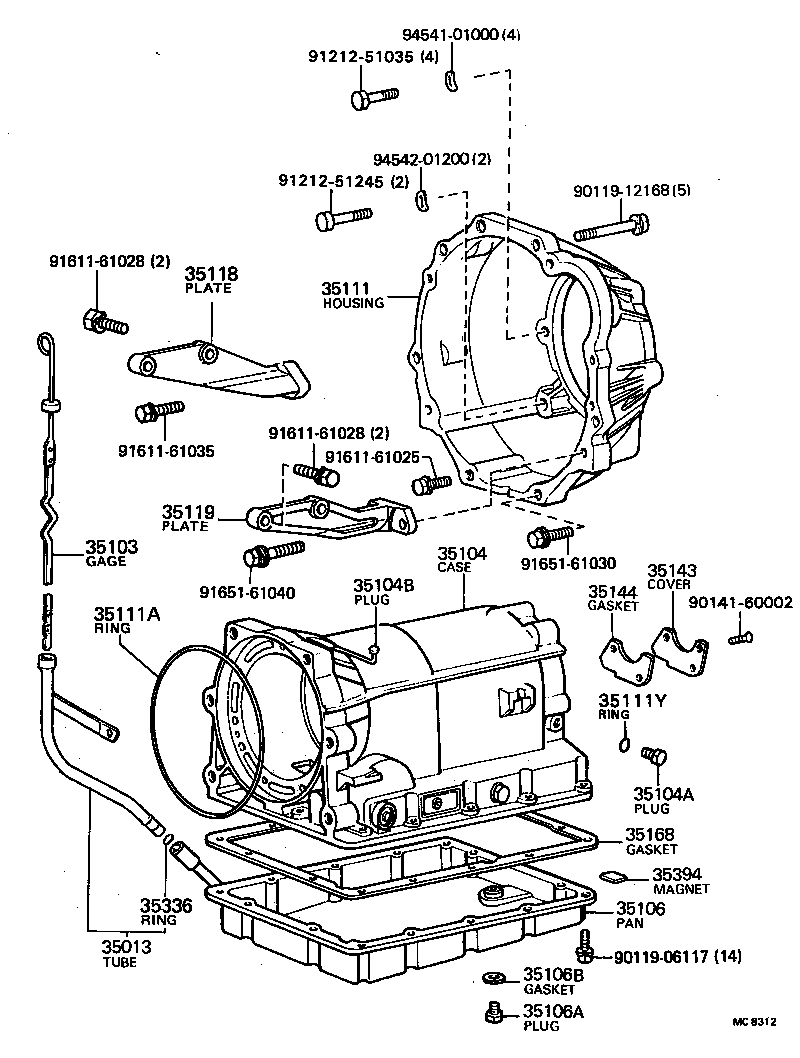  SPRINTER |  TRANSMISSION CASE OIL PAN ATM