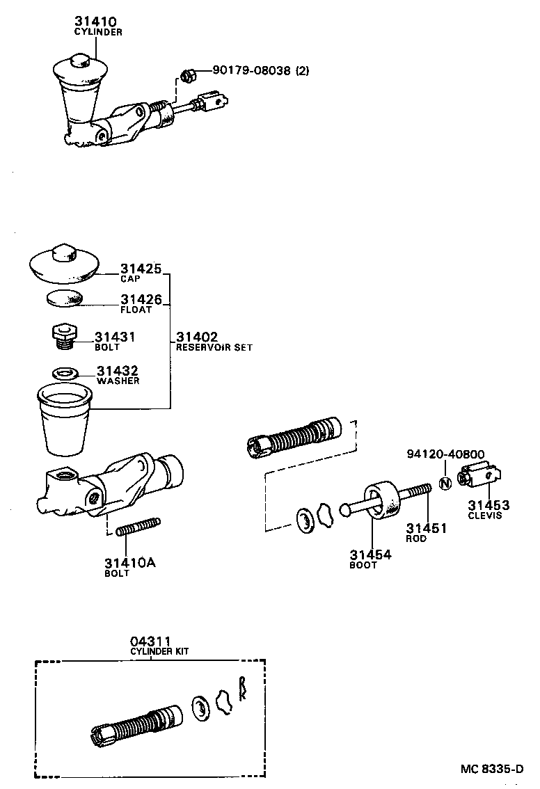  SPRINTER |  CLUTCH MASTER CYLINDER