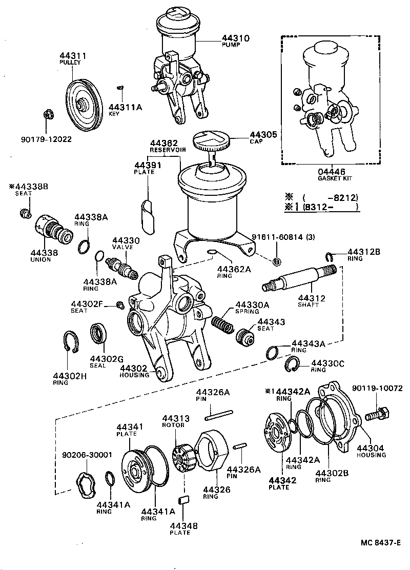  SPRINTER CARIB |  VANE PUMP RESERVOIR POWER STEERING