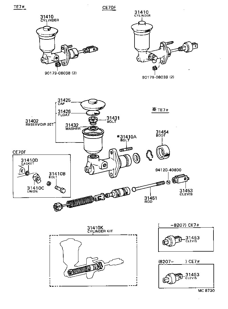  SPRINTER |  CLUTCH MASTER CYLINDER