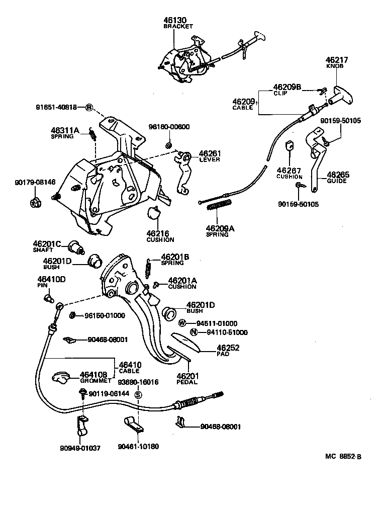  CRESTA |  PARKING BRAKE CABLE