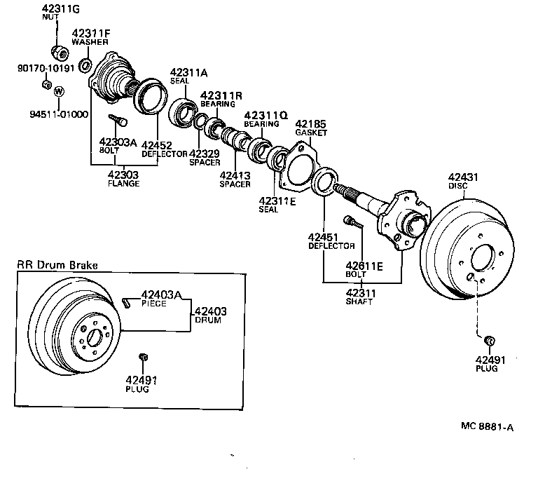  MARK 2 |  REAR AXLE SHAFT HUB