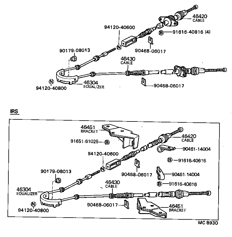  MARK 2 |  PARKING BRAKE CABLE