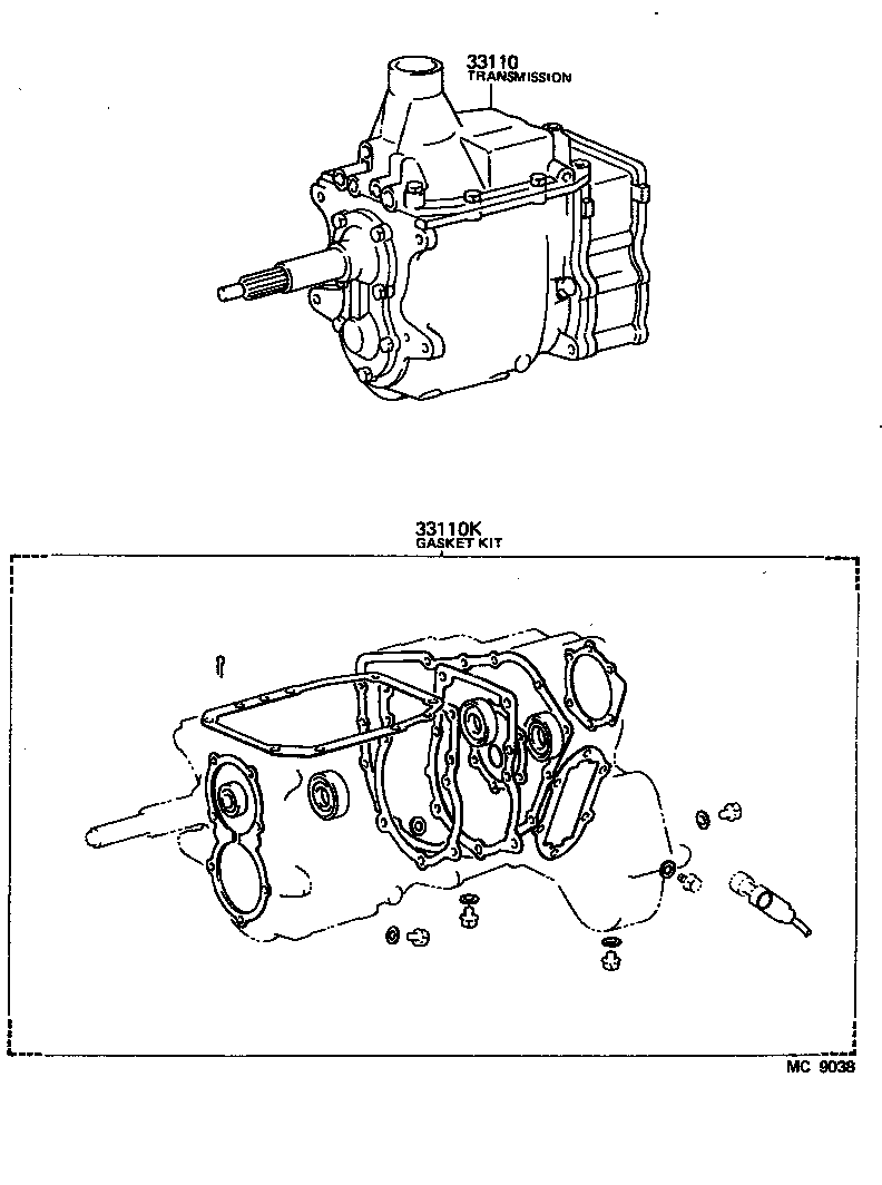  LAND CRUISER S T H T |  TRANSAXLE OR TRANSMISSION ASSY GASKET KIT MTM