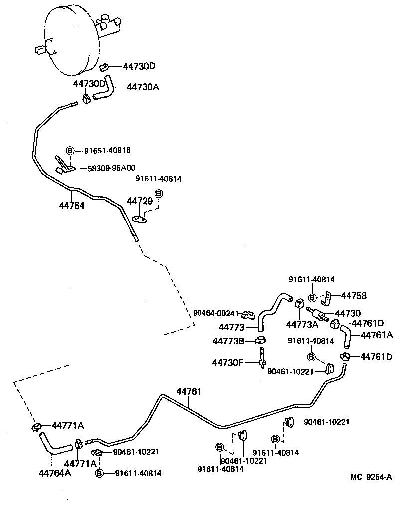  HIACE TRUCK |  BRAKE BOOSTER VACUUM TUBE