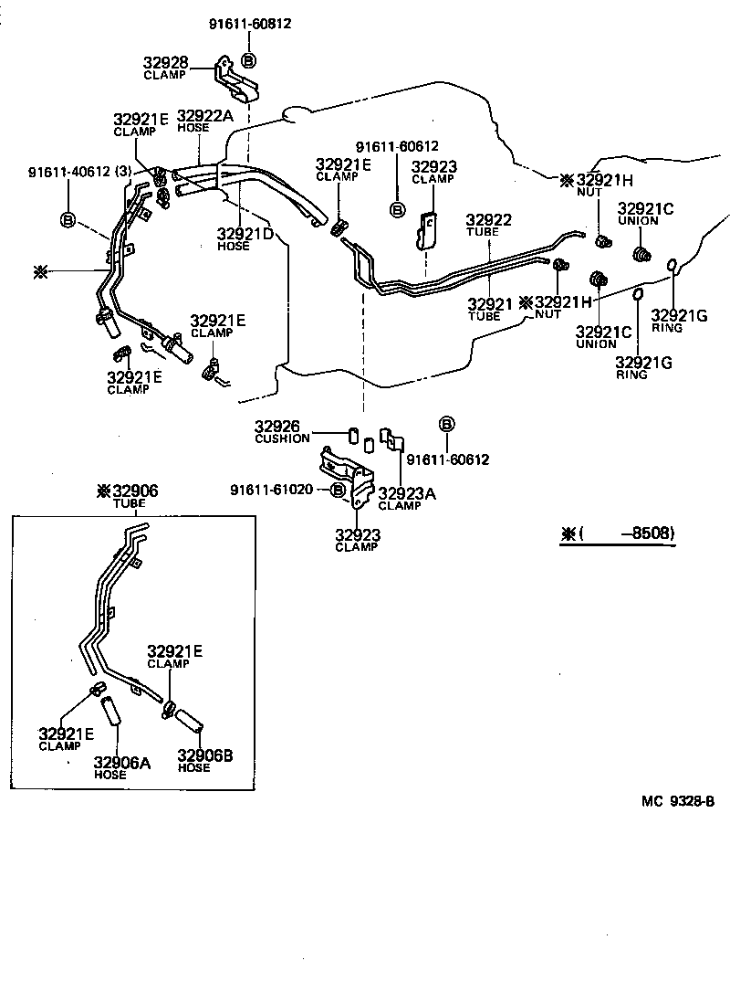  HIACE VAN WAGON |  OIL COOLER TUBE ATM