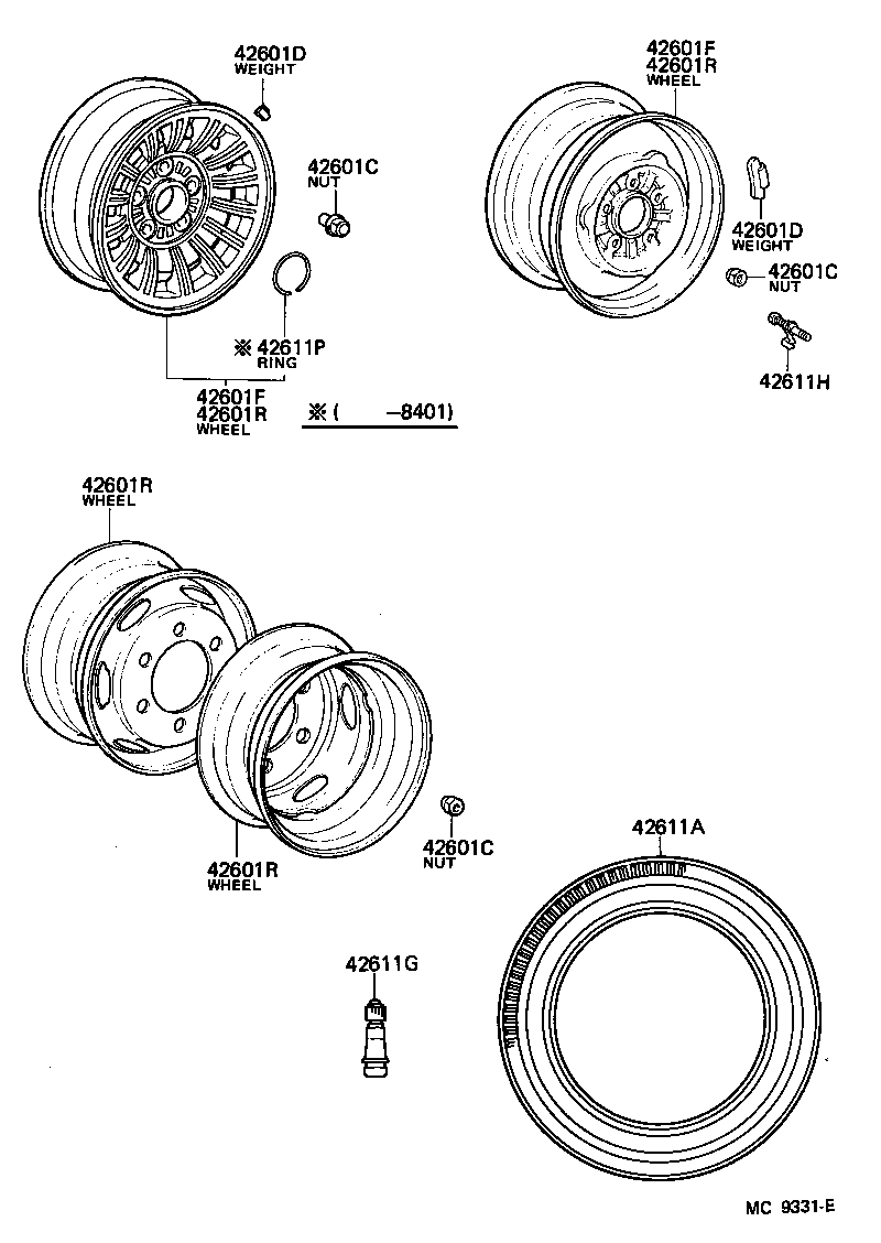  HIACE VAN WAGON |  DISC WHEEL WHEEL CAP