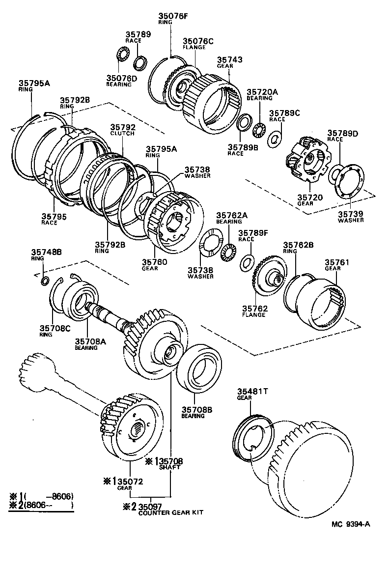  SPRINTER |  PLANETARY GEAR REVERSE PISTON COUNTER GEAR ATM