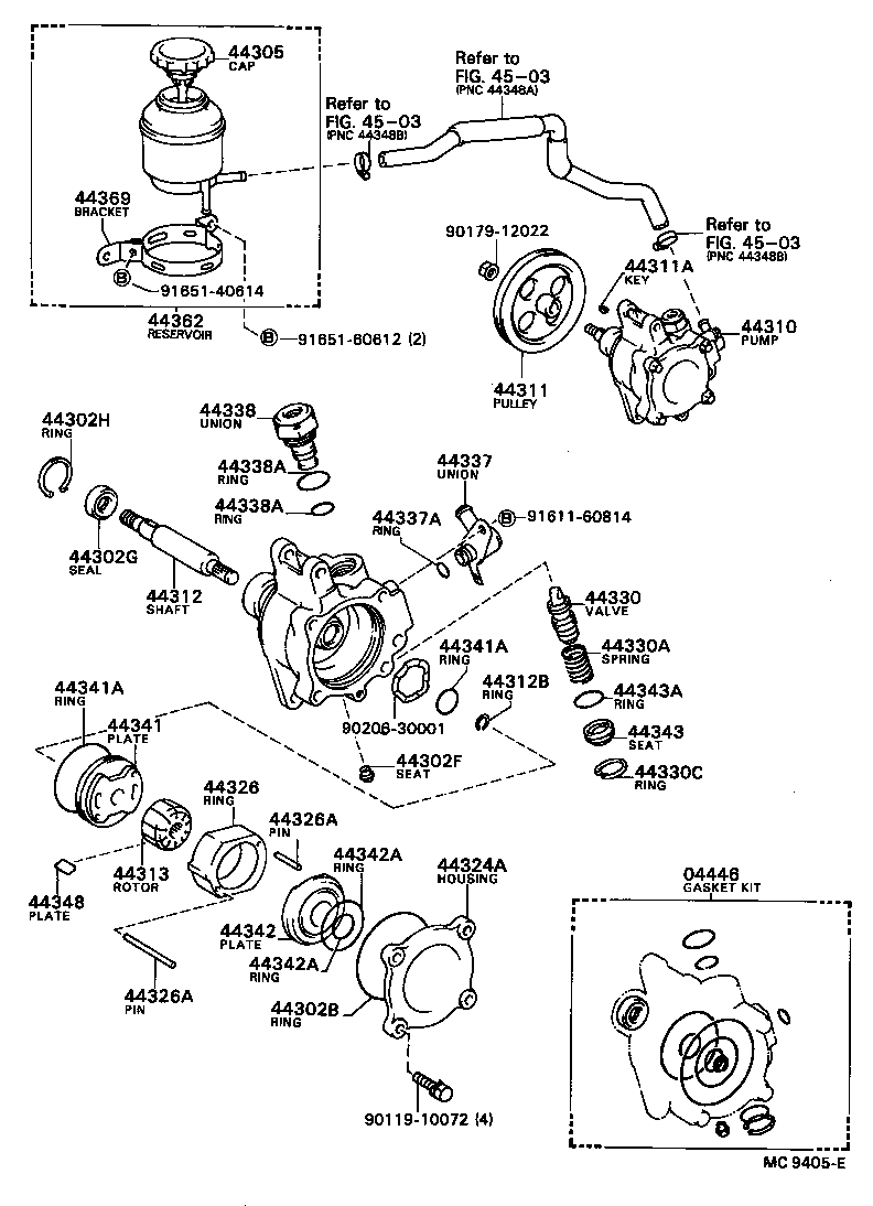  CARINA FF |  VANE PUMP RESERVOIR POWER STEERING