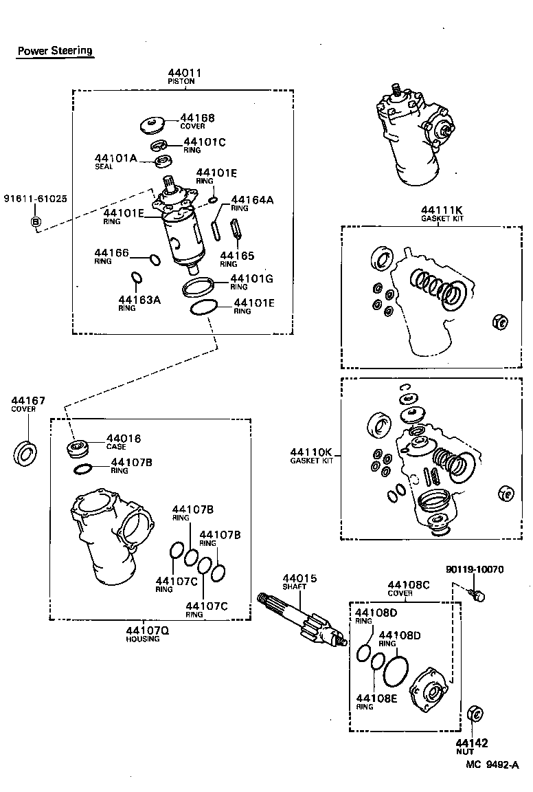  TOYOACE |  STEERING COLUMN SHAFT
