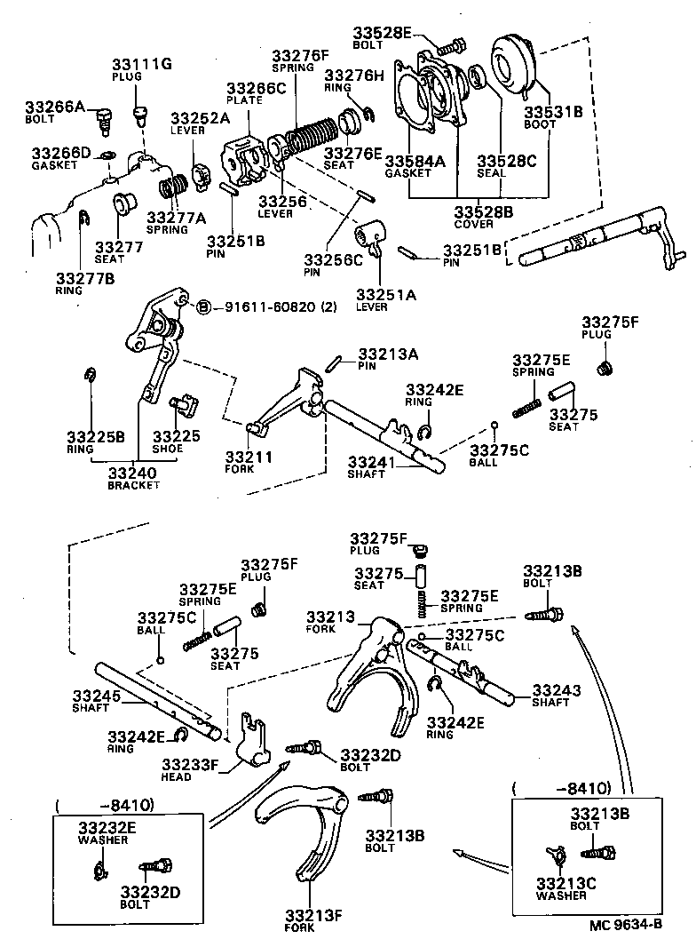  SPRINTER |  GEAR SHIFT FORK LEVER SHAFT MTM