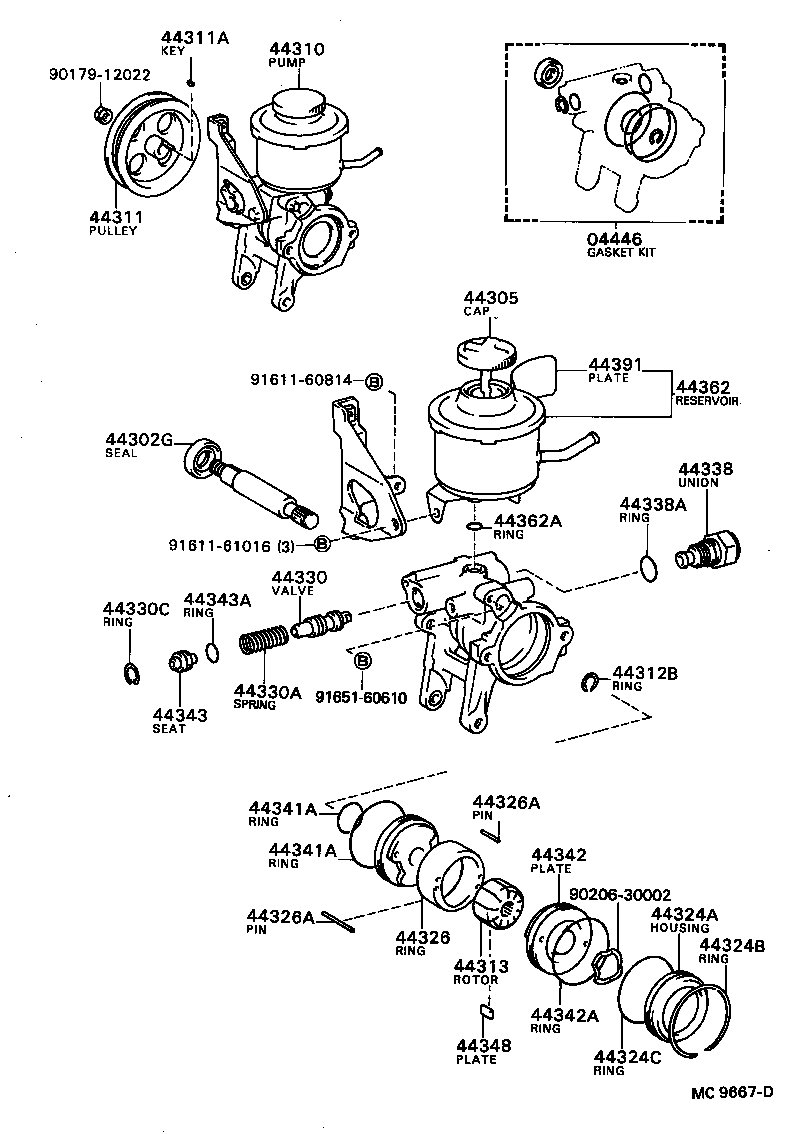  SPRINTER |  VANE PUMP RESERVOIR POWER STEERING