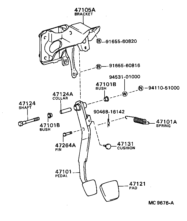  SPRINTER |  BRAKE PEDAL BRACKET