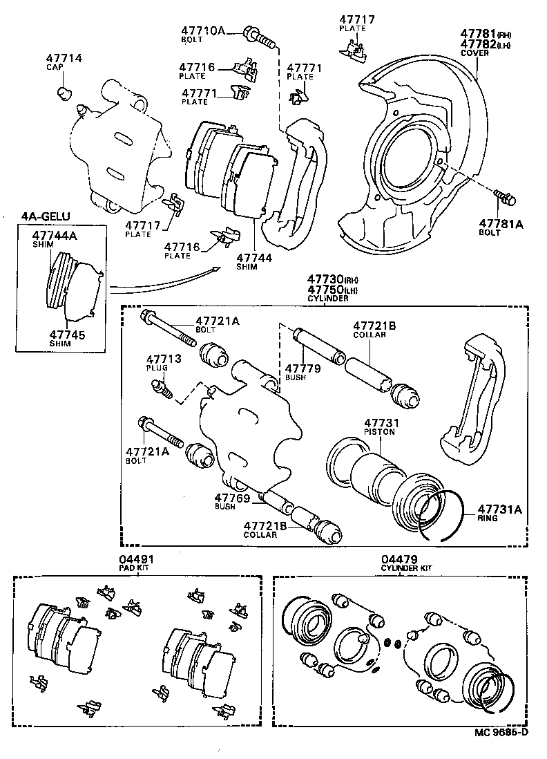  SPRINTER |  FRONT DISC BRAKE CALIPER DUST COVER