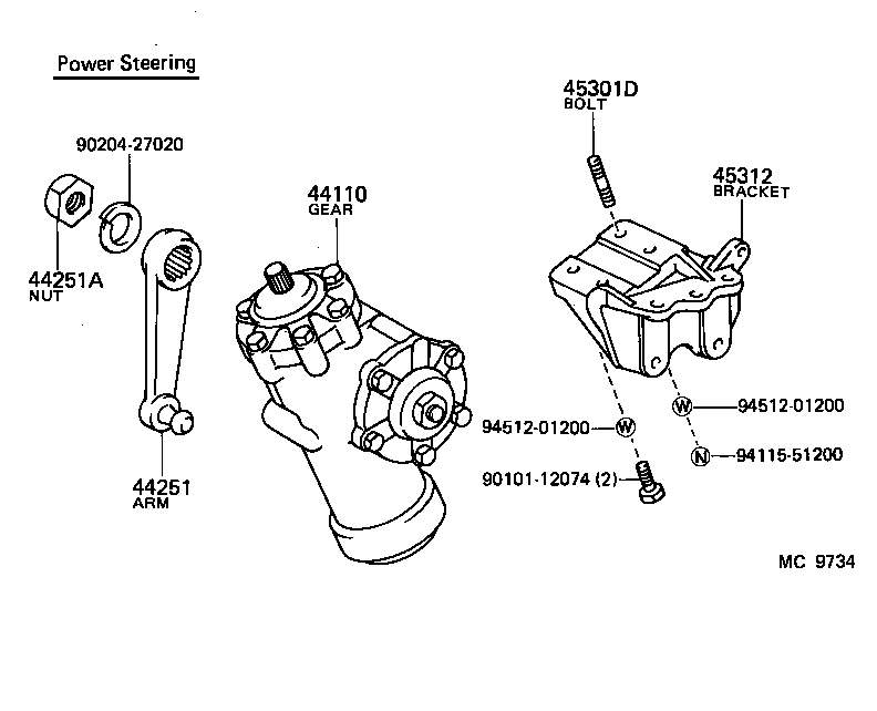  TOYOACE |  STEERING COLUMN SHAFT