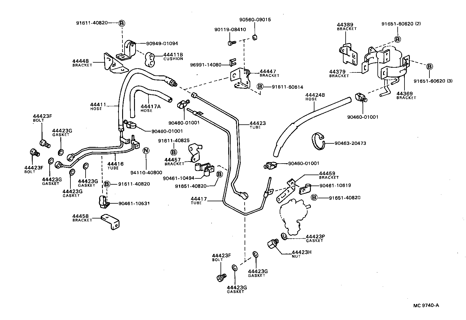  DYNA TOYOACE |  POWER STEERING TUBE