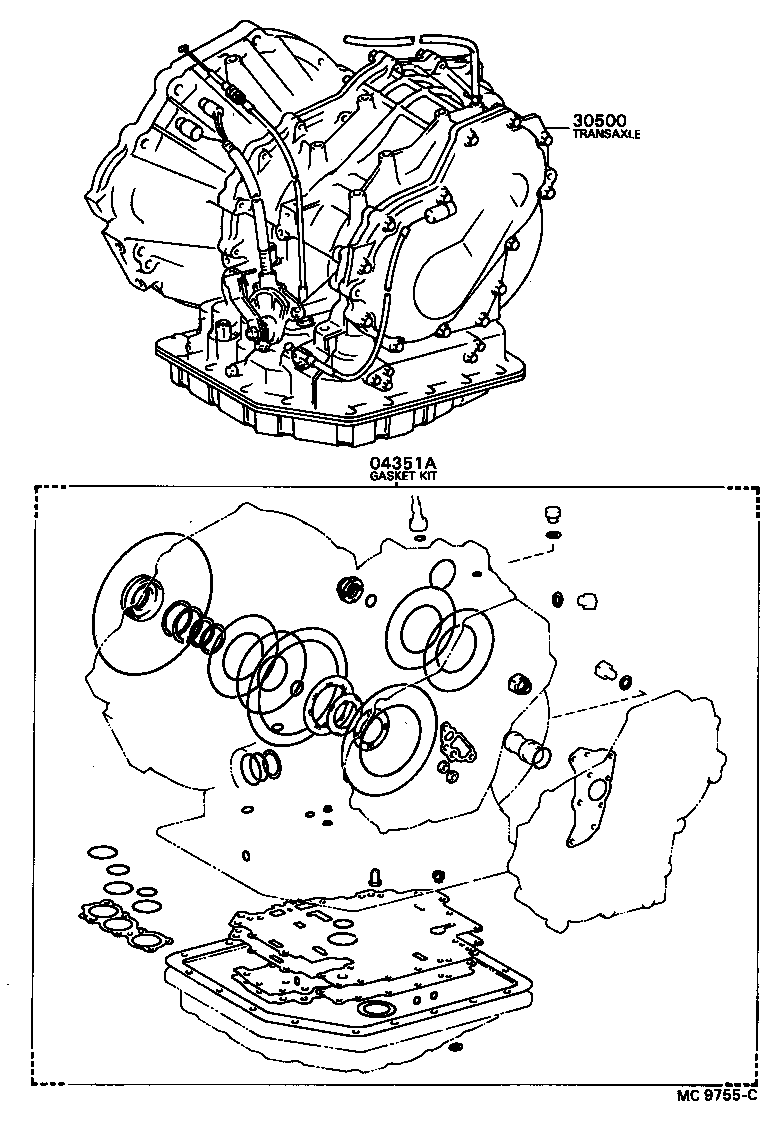  SPRINTER |  TRANSAXLE OR TRANSMISSION ASSY GASKET KIT ATM