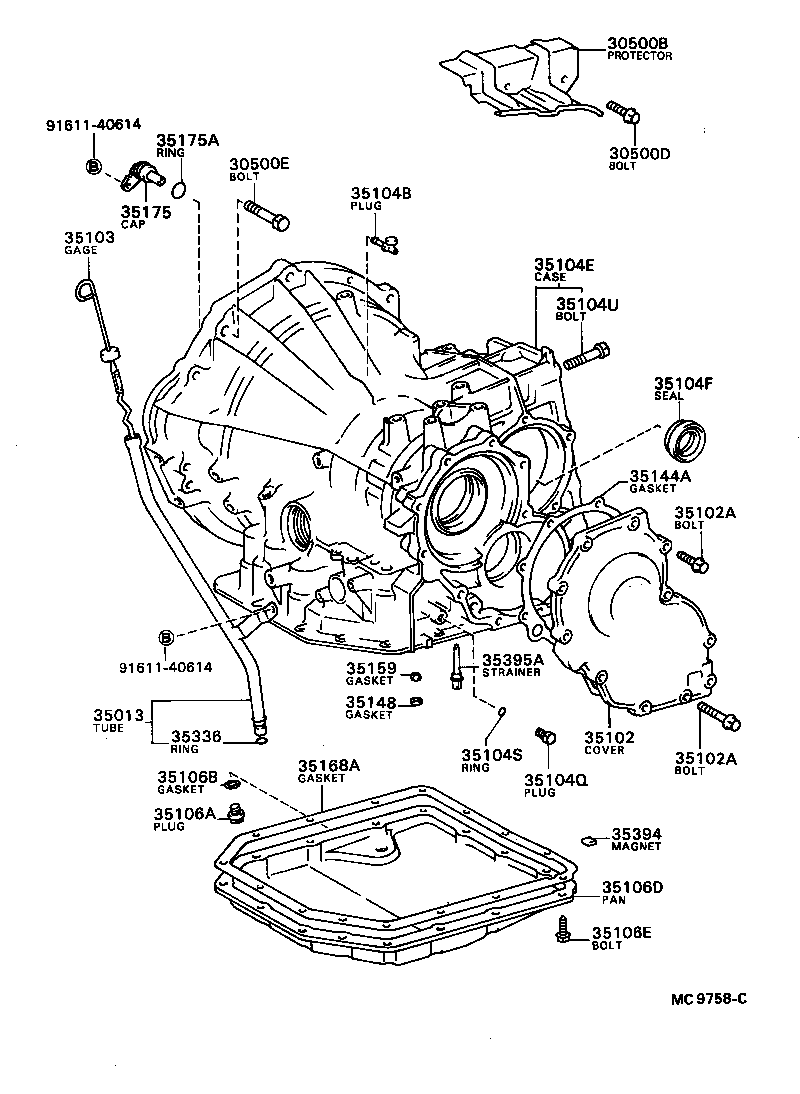  SPRINTER |  TRANSMISSION CASE OIL PAN ATM