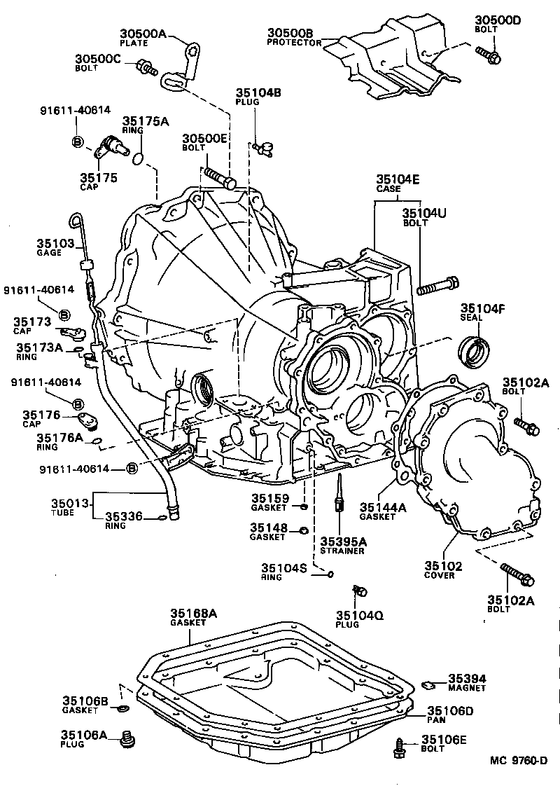  SPRINTER |  TRANSMISSION CASE OIL PAN ATM
