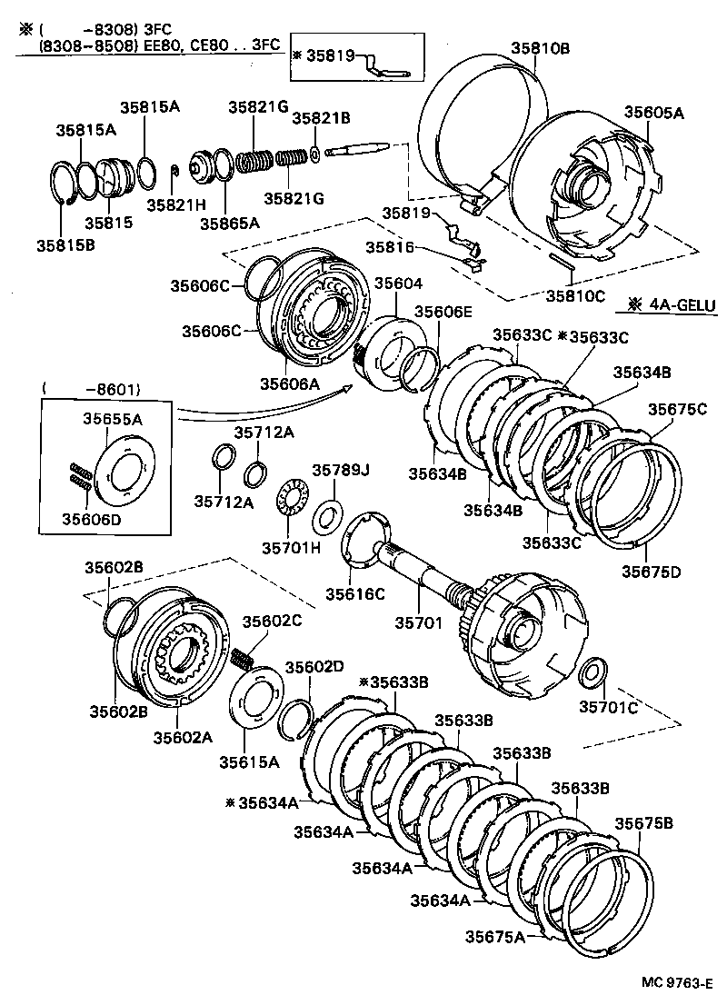  SPRINTER |  BRAKE BAND MULTIPLE DISC CLUTCH ATM