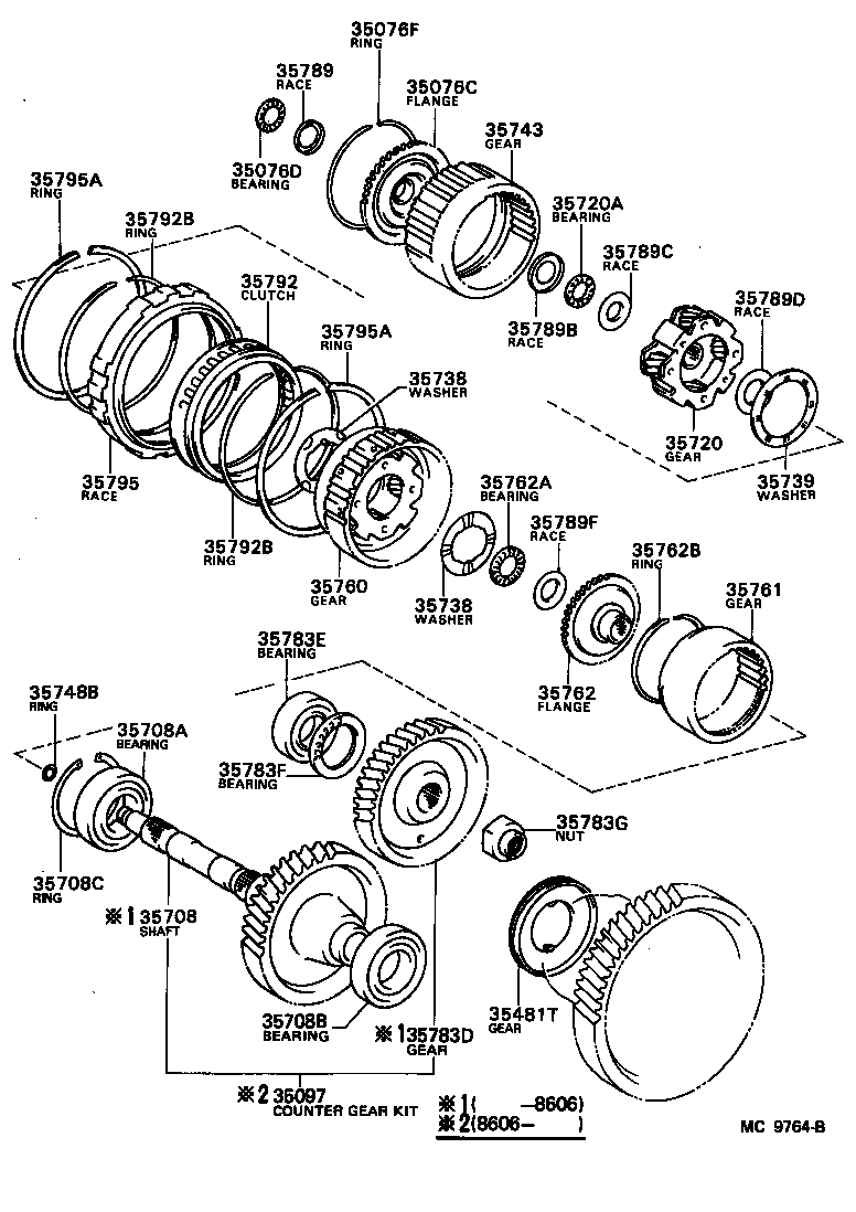  SPRINTER |  PLANETARY GEAR REVERSE PISTON COUNTER GEAR ATM