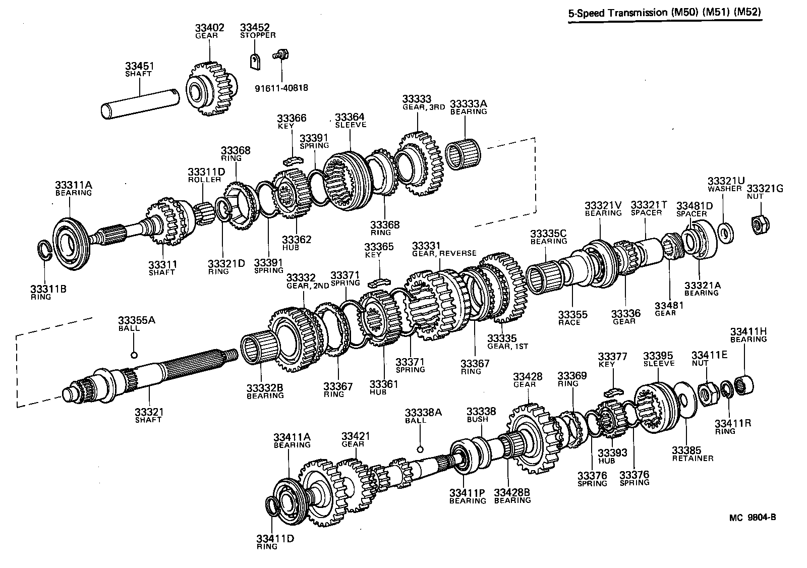  TOYOACE |  TRANSMISSION GEAR MTM