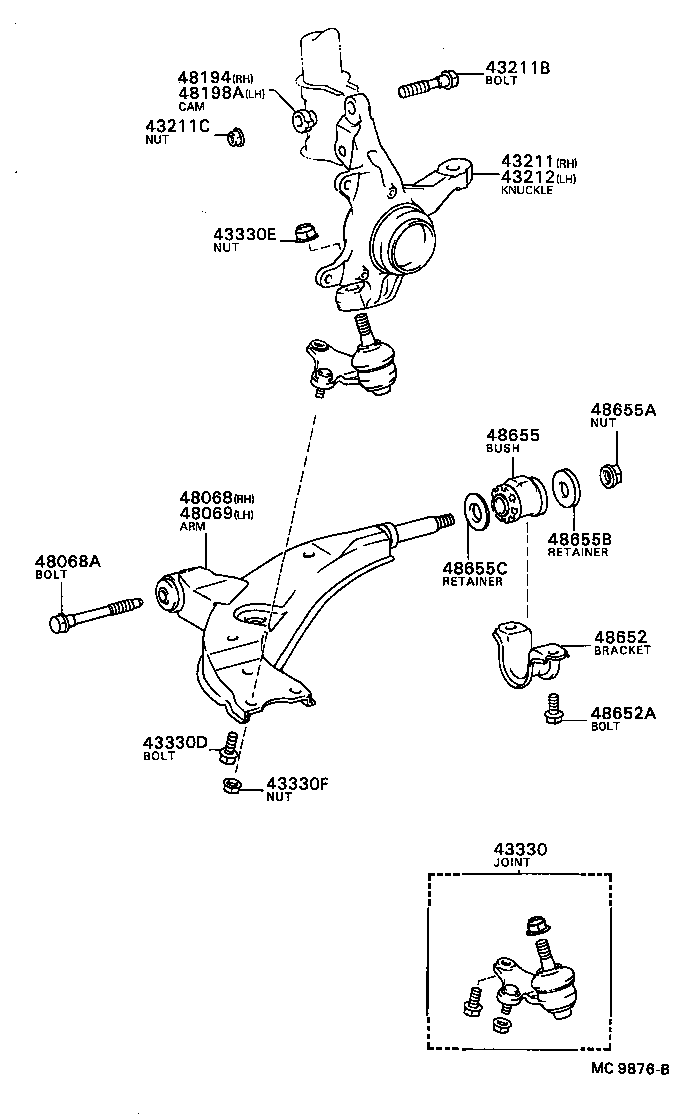  SPRINTER |  FRONT AXLE ARM STEERING KNUCKLE