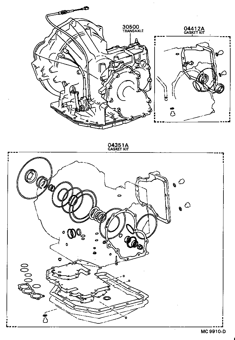 SPRINTER | TRANSAXLE OR TRANSMISSION ASSY GASKET KIT ATM