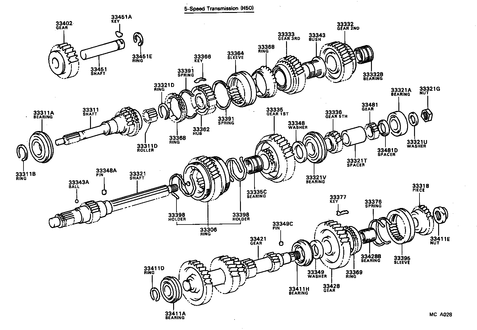  TOYOACE |  TRANSMISSION GEAR MTM