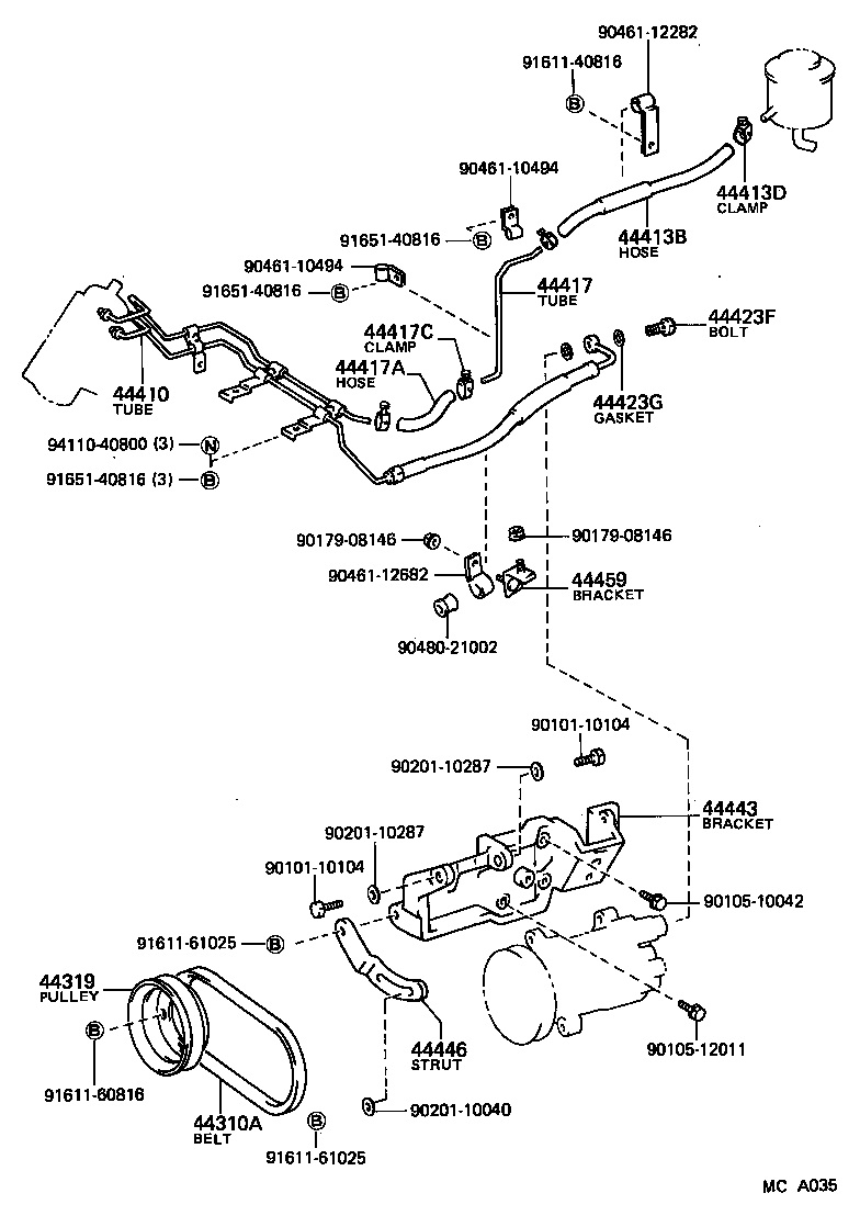  TOYOACE |  POWER STEERING TUBE
