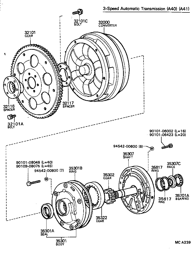  SPRINTER |  TORQUE CONVERTER FRONT OIL PUMP CHAIN ATM