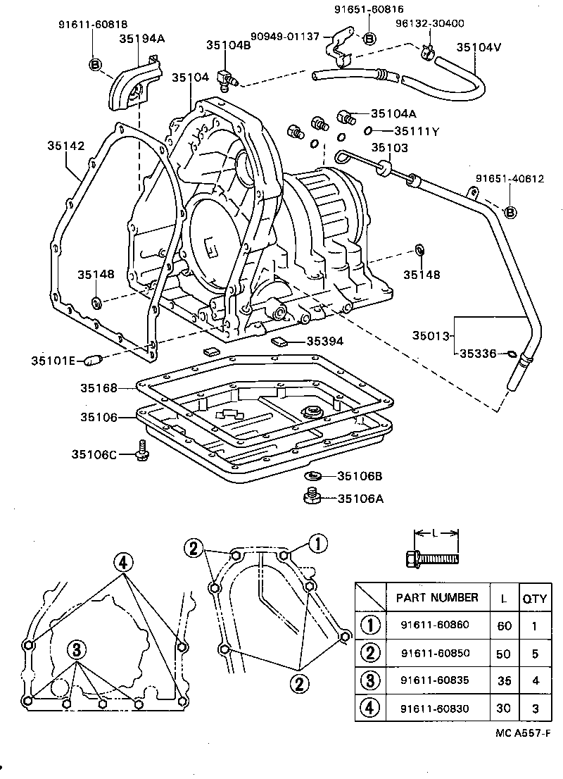  SPRINTER CARIB |  TRANSMISSION CASE OIL PAN ATM