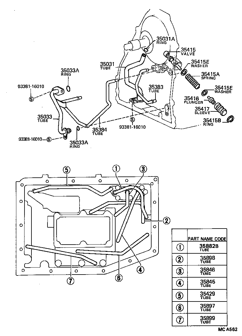  SPRINTER CARIB |  VALVE BODY OIL STRAINER ATM