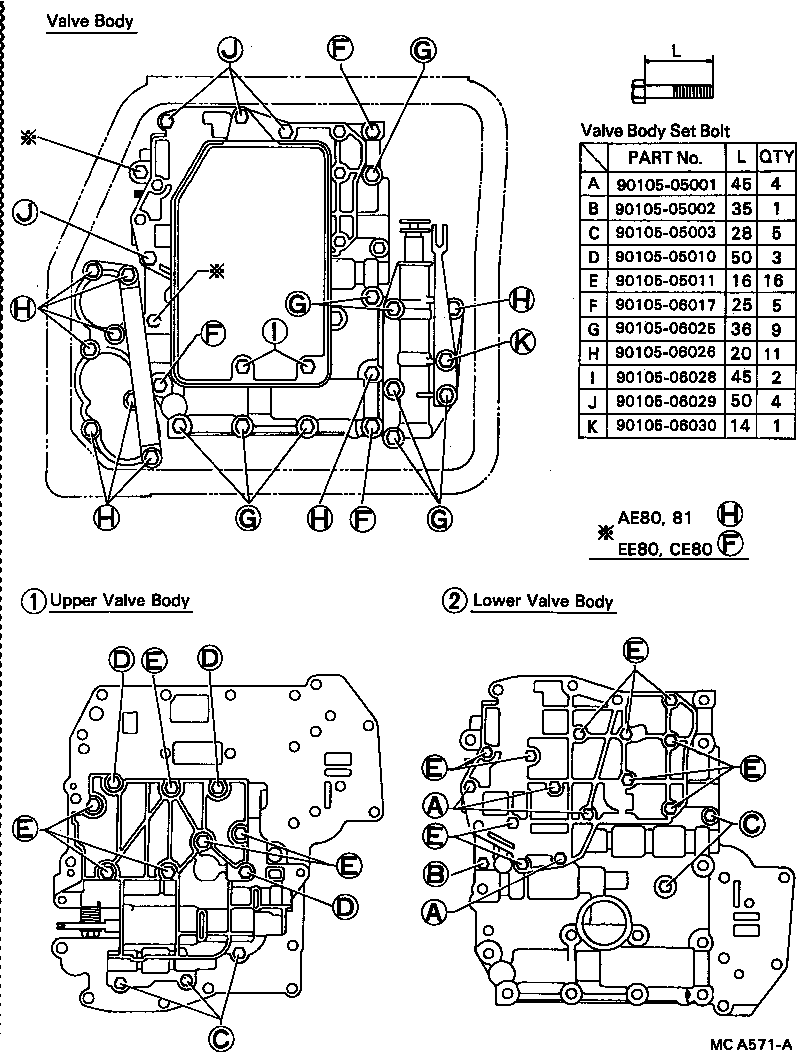  SPRINTER |  VALVE BODY OIL STRAINER ATM
