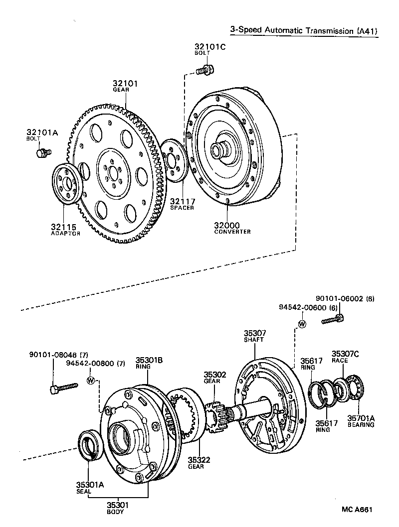  SPRINTER |  TORQUE CONVERTER FRONT OIL PUMP CHAIN ATM