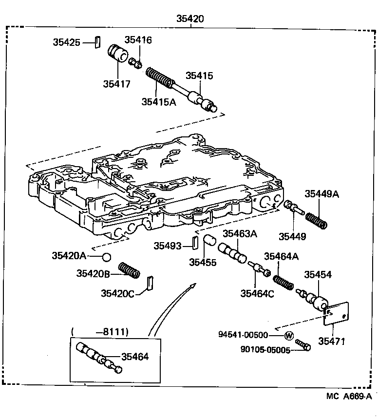  STARLET |  VALVE BODY OIL STRAINER ATM