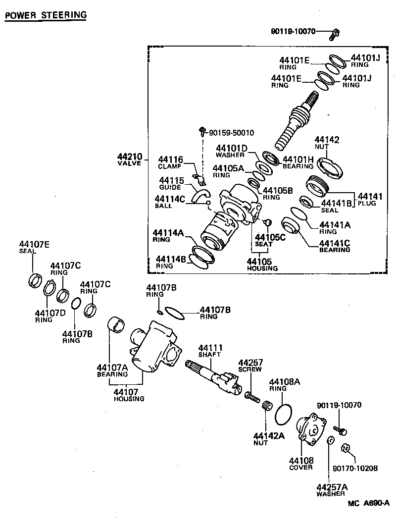  TOYOACE |  STEERING COLUMN SHAFT