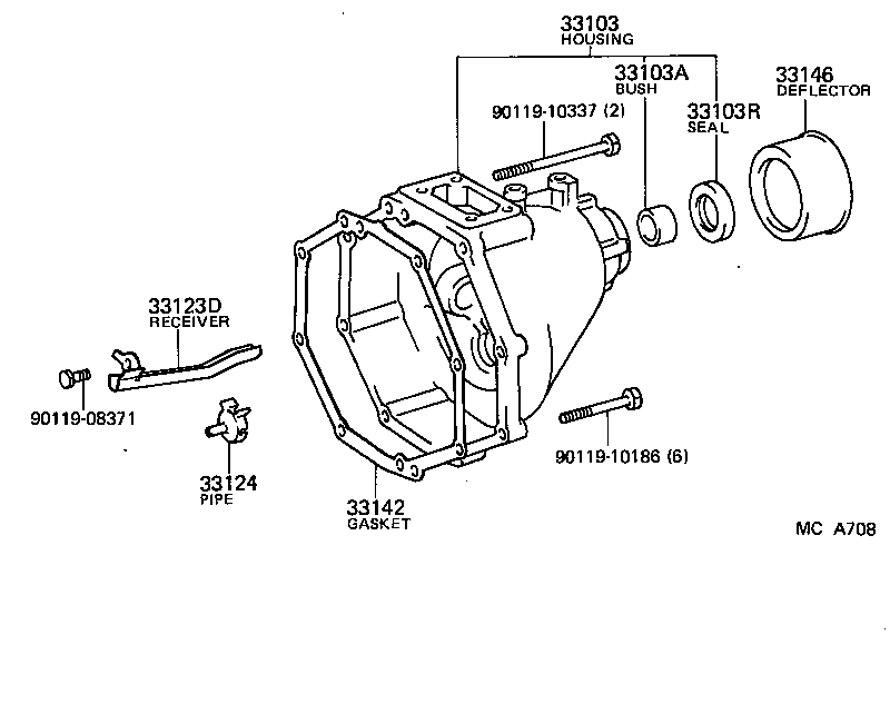  HIACE TRUCK |  EXTENSION HOUSING MTM