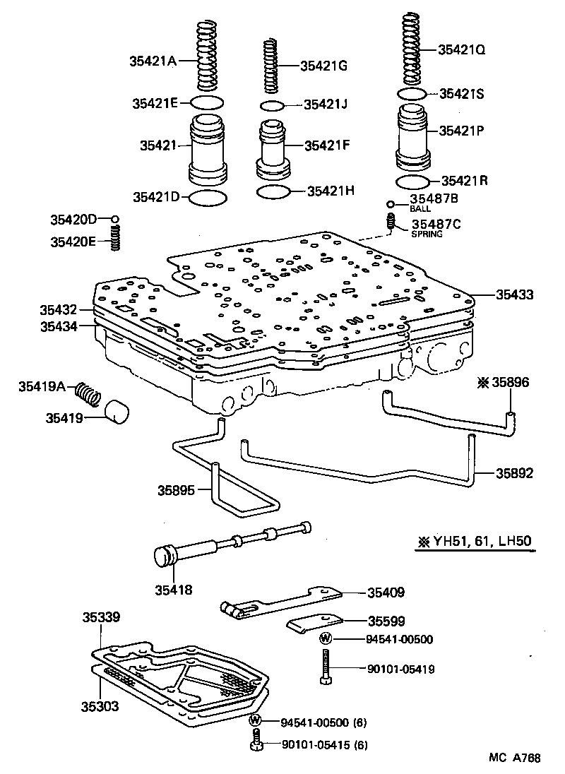  HIACE VAN WAGON |  VALVE BODY OIL STRAINER ATM